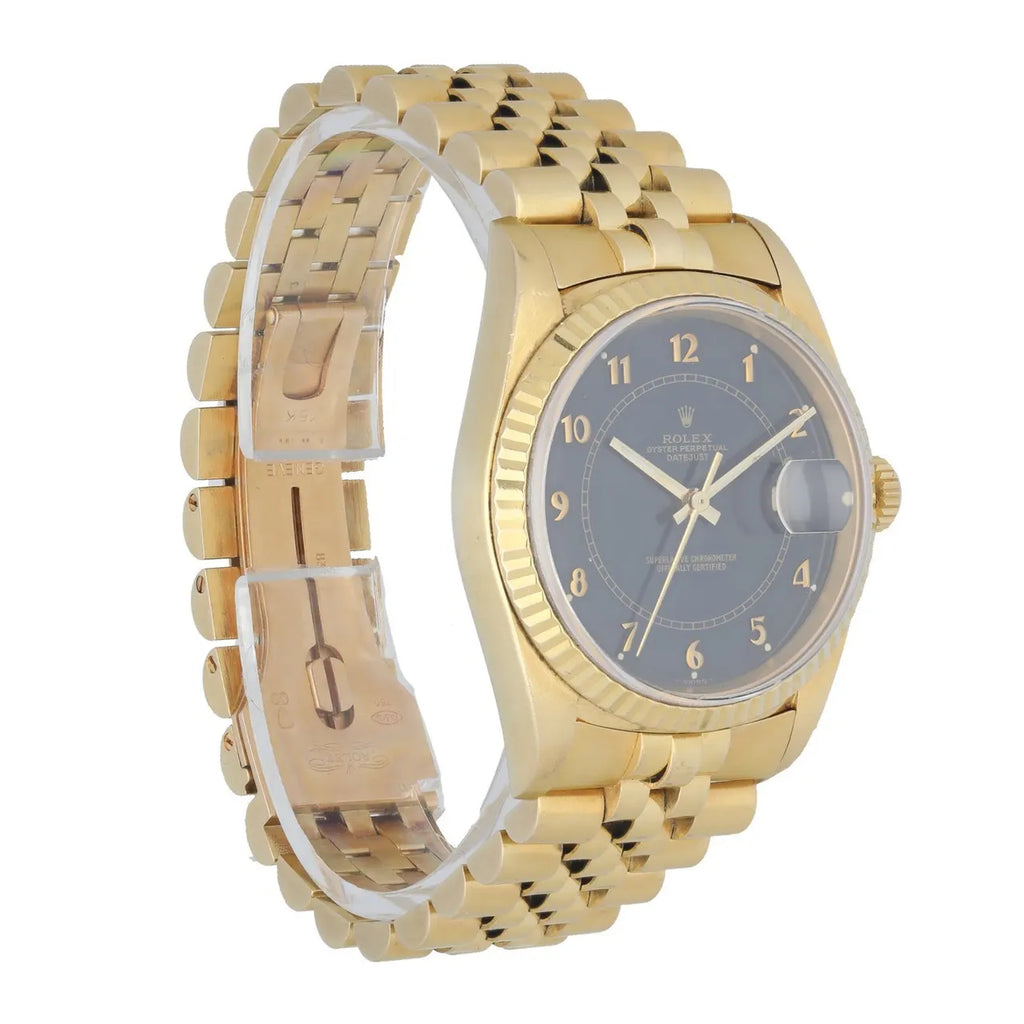 Rolex Gold Dark Blue Dial - Hình 3