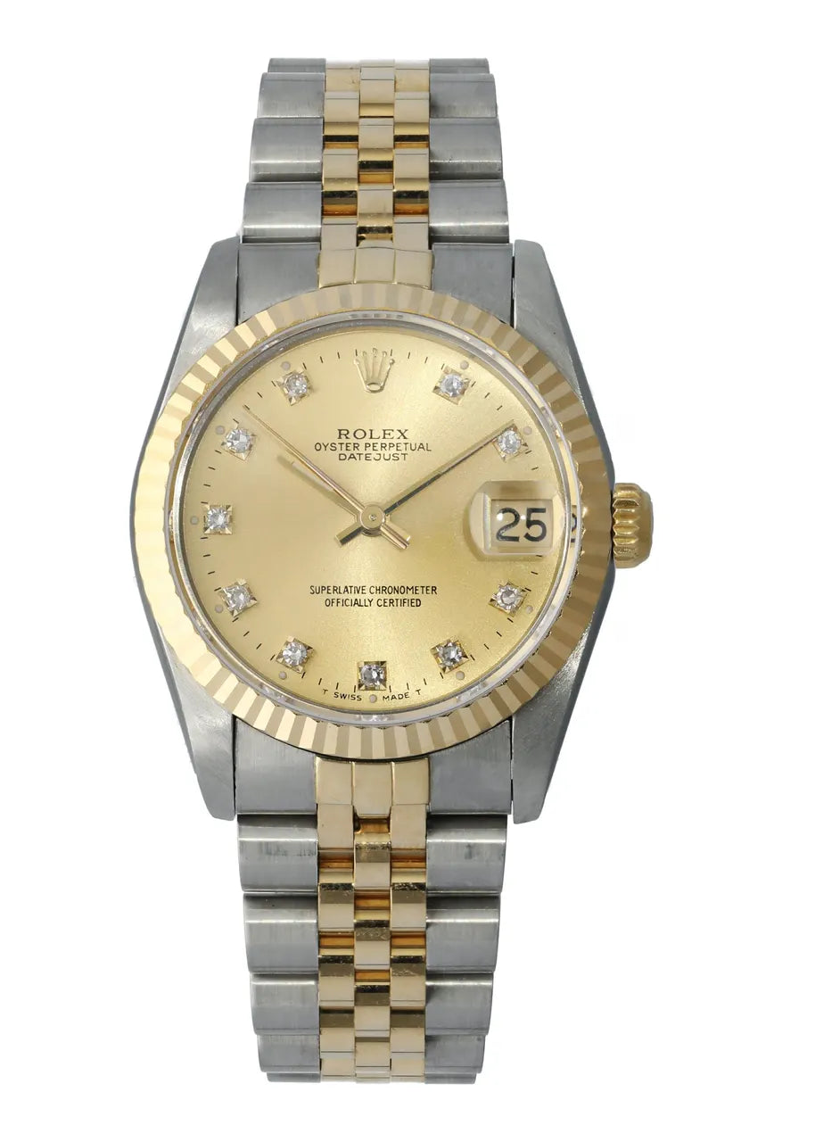 Rolex Gold Dial Diamond datejust - Hình 2