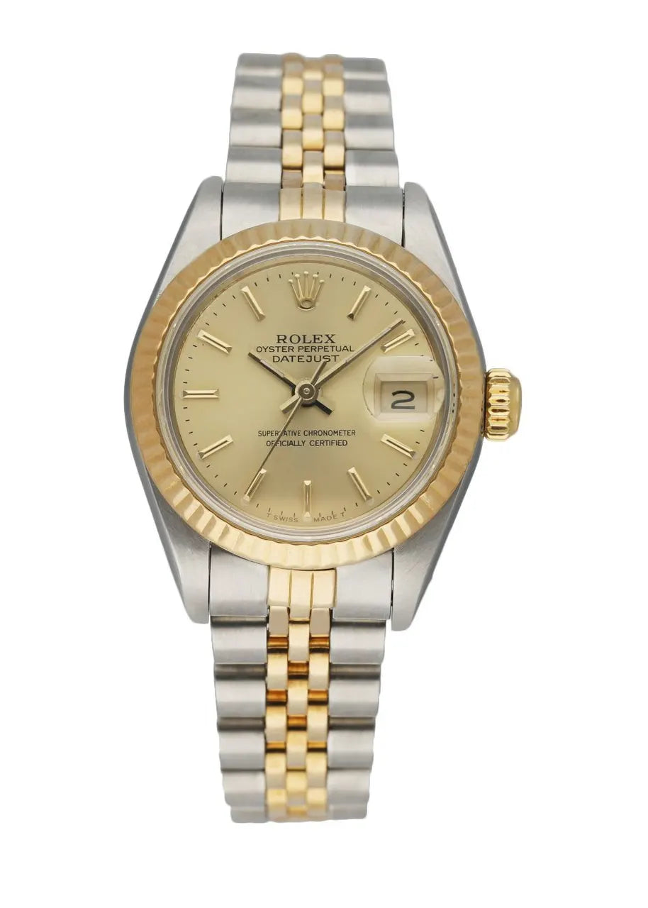 Rolex Two-Tone Champagne Stick Dial