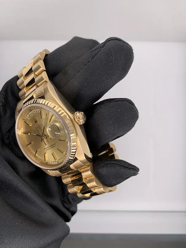 dial president Rolex Gold Champagne Day-Date - Hình 5