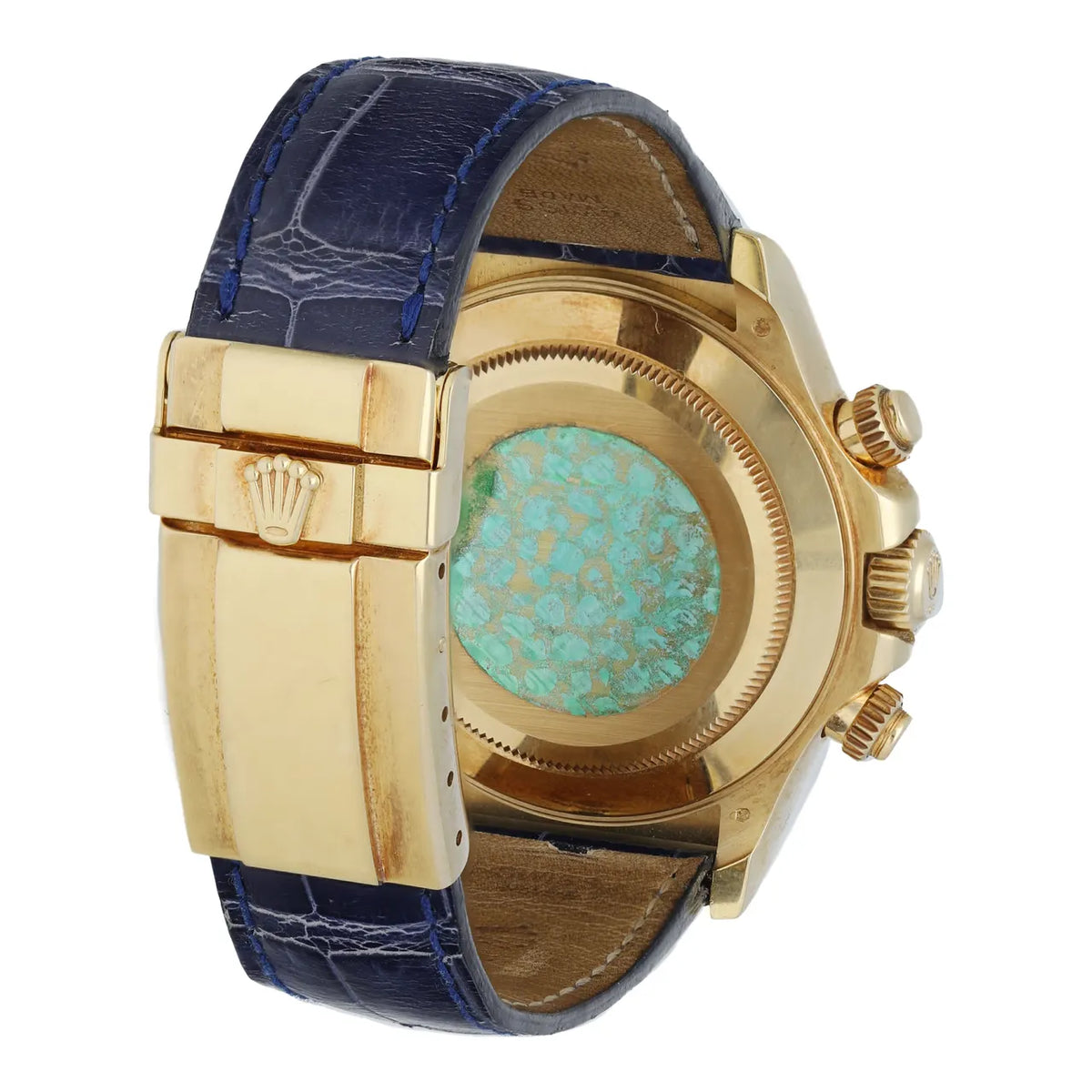 Daytona Gold Blue Leather