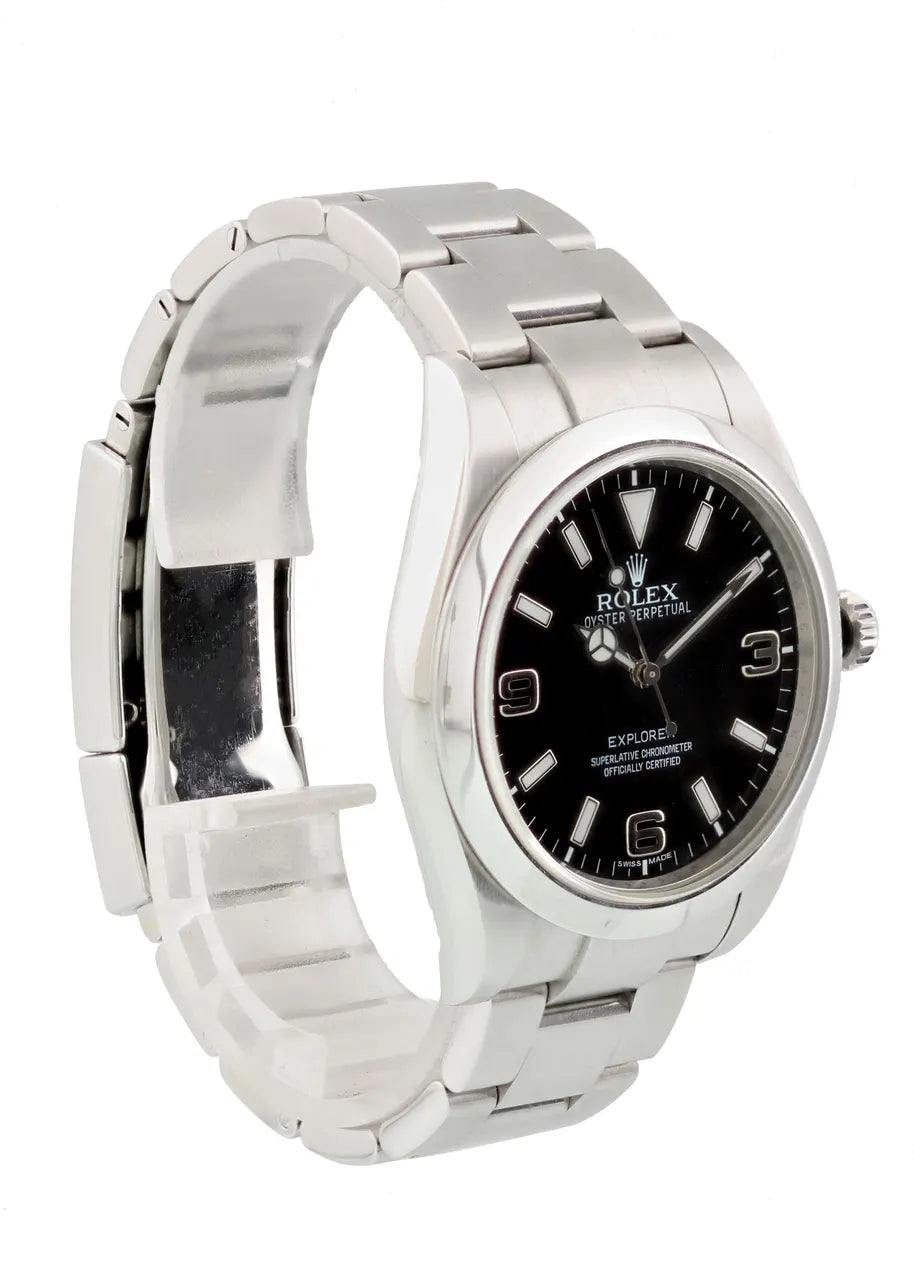 Rolex Explorer I Black Dial stainless - Hình 4