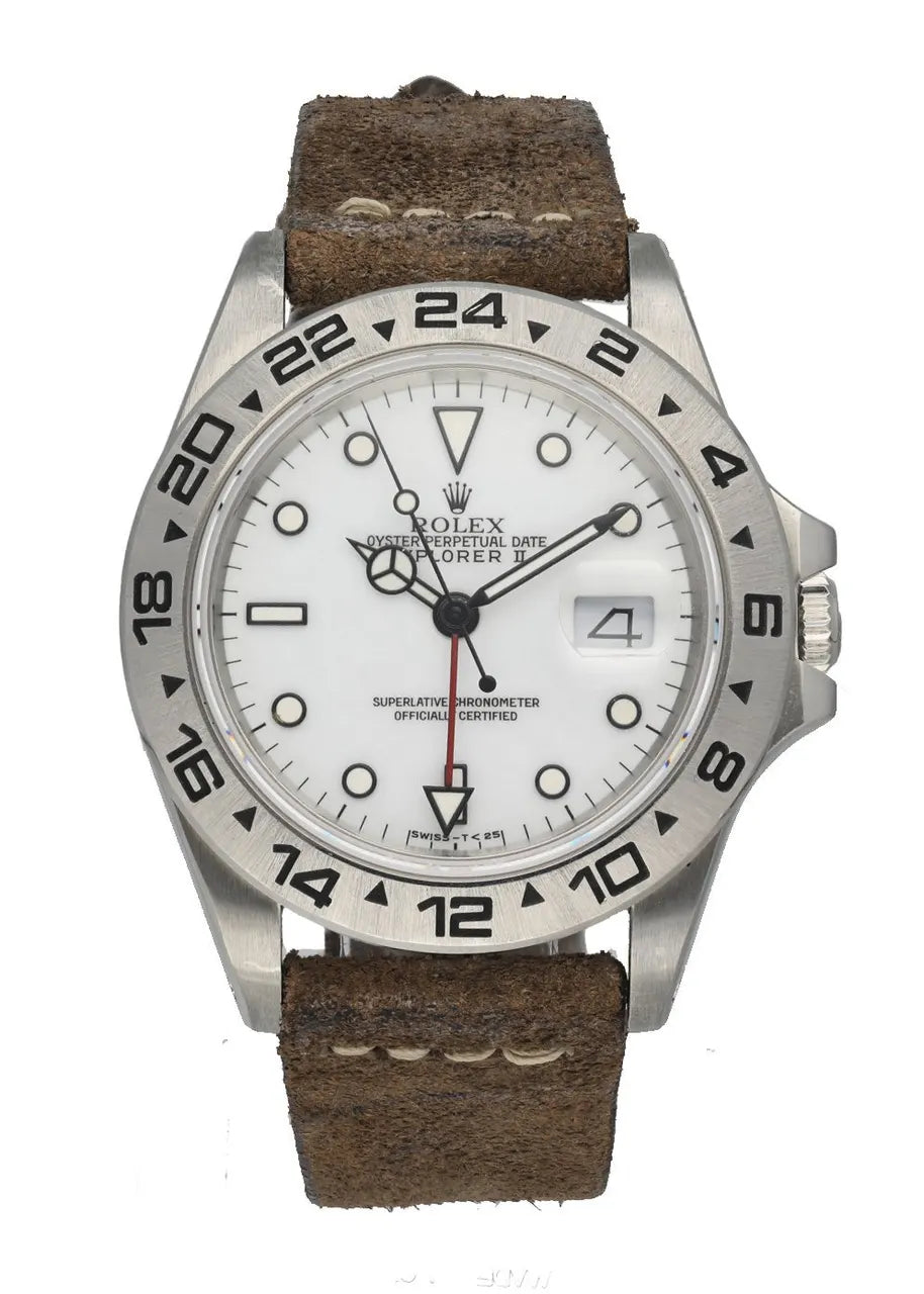 Rolex Explorer II Suede Strap