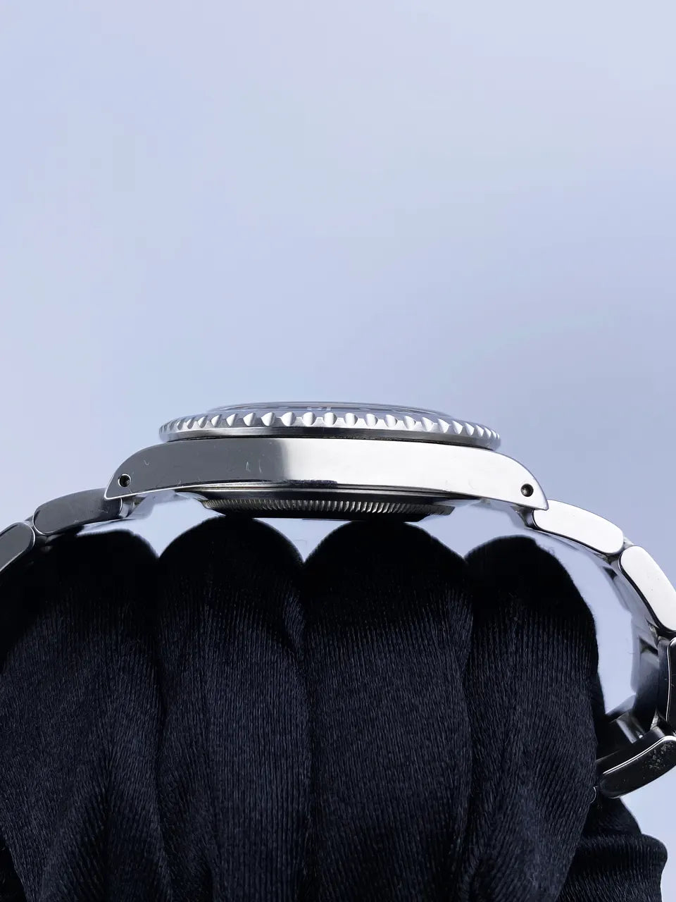stainless Rolex GMT-Master II Black Bezel - Hình 5
