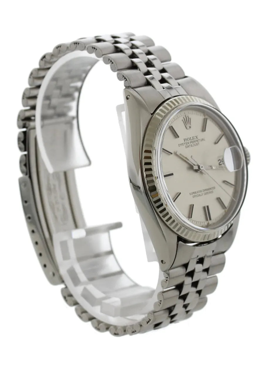 stainless Rolex Datejust Silver Dial Jubilee - Hình 8