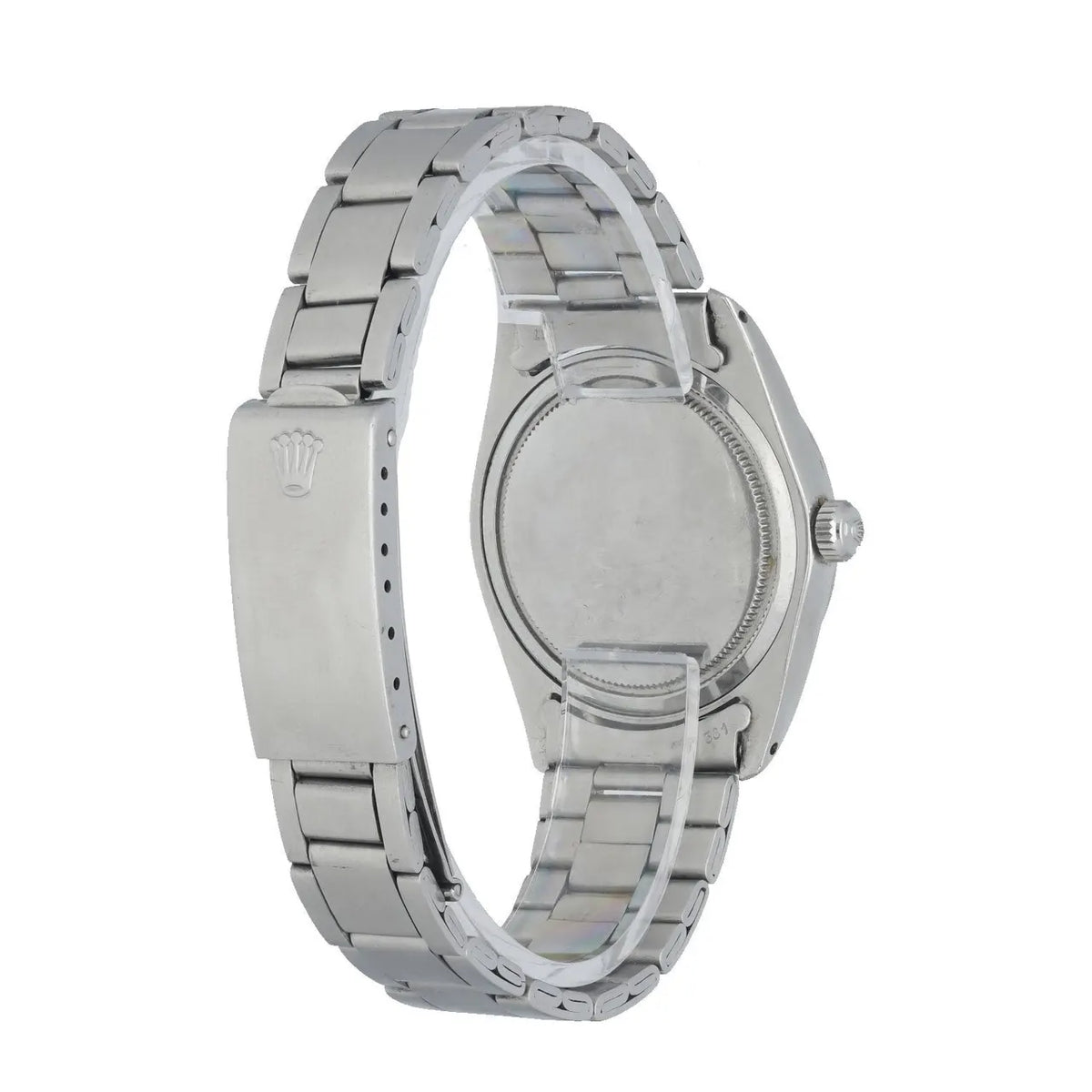 stainless Rolex Oysterdate Silver Dial - Hình 4