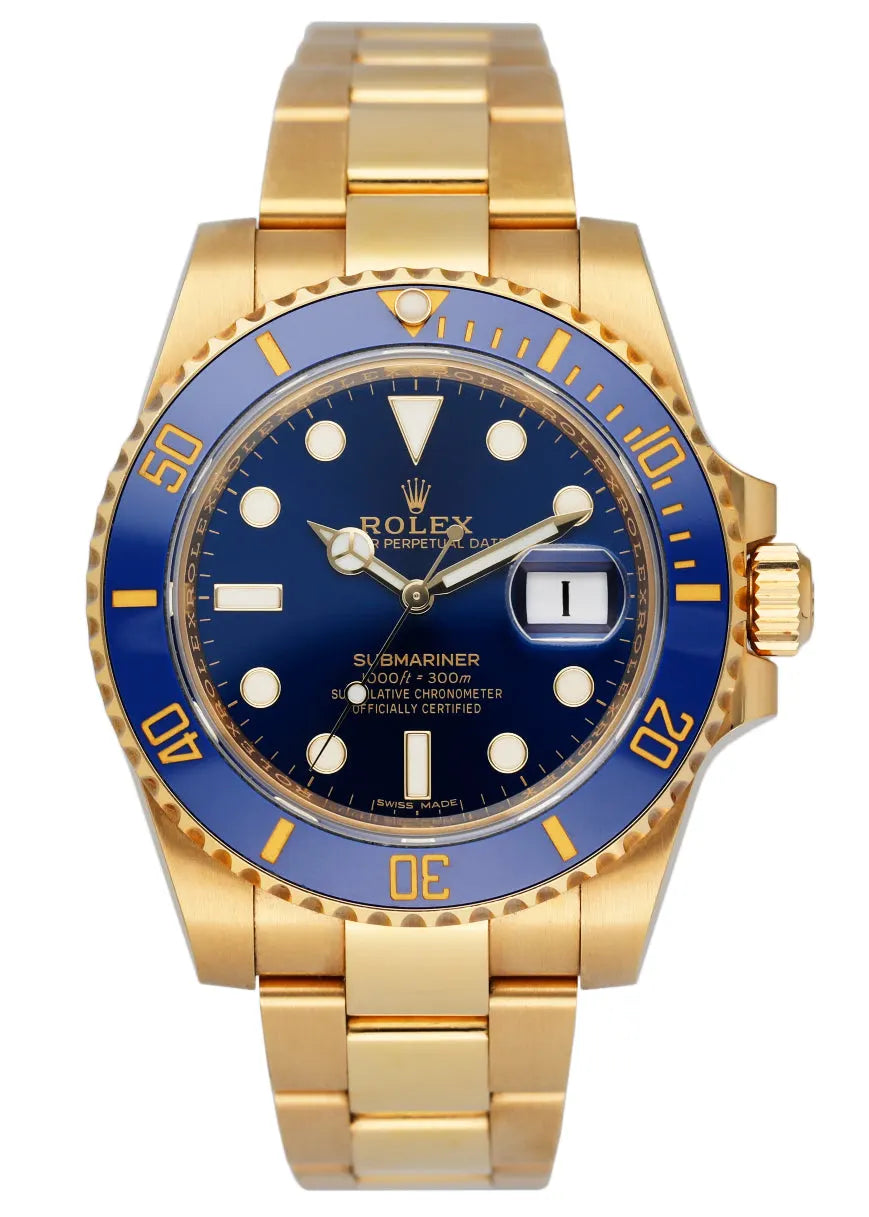 Rolex Gold Blue Submariner