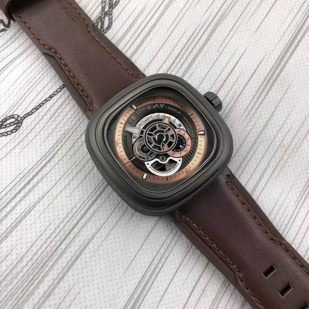 SevenFriday P2B/01 Brown - Hình 8
