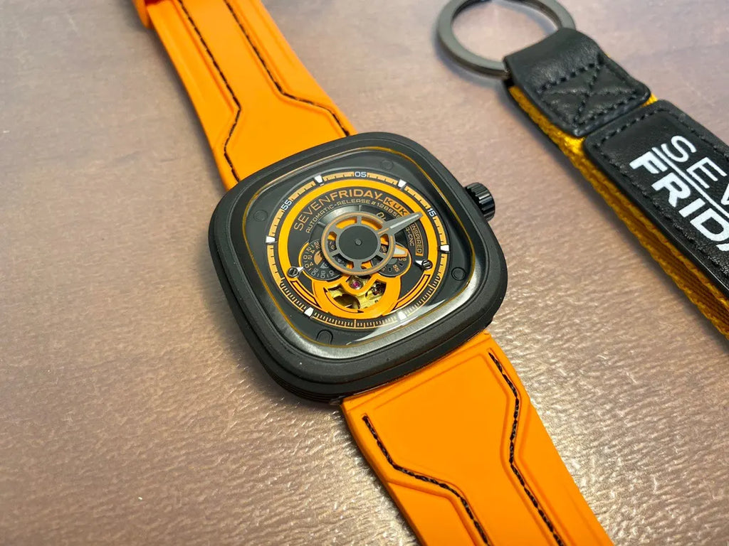 SevenFriday Orange Rubber