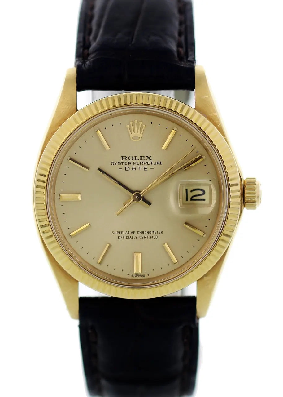 Rolex Gold Vintage Leather - Hình 2